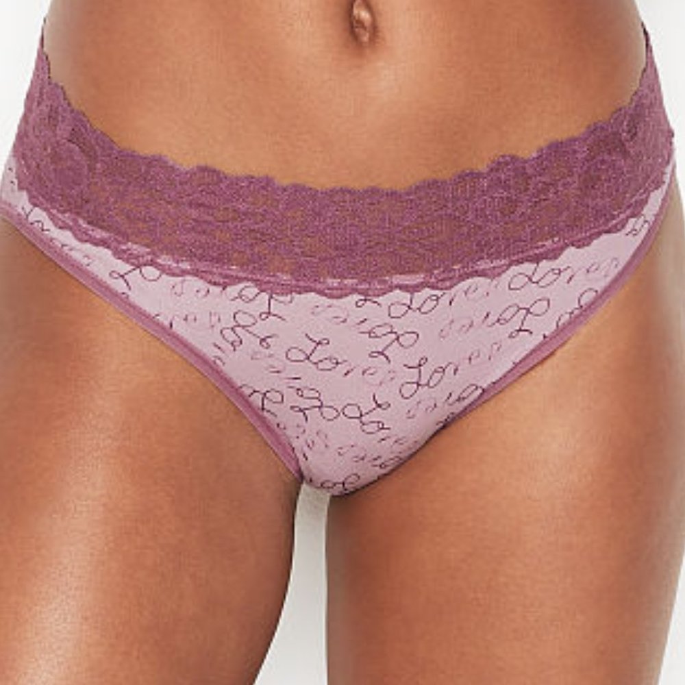 XL Love ❤️ VS Lace-Waist High-Leg Brief 💕 - Picture 6 of 16